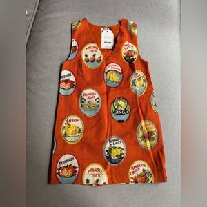 P.A.M. Orange Graphic Women's Dress